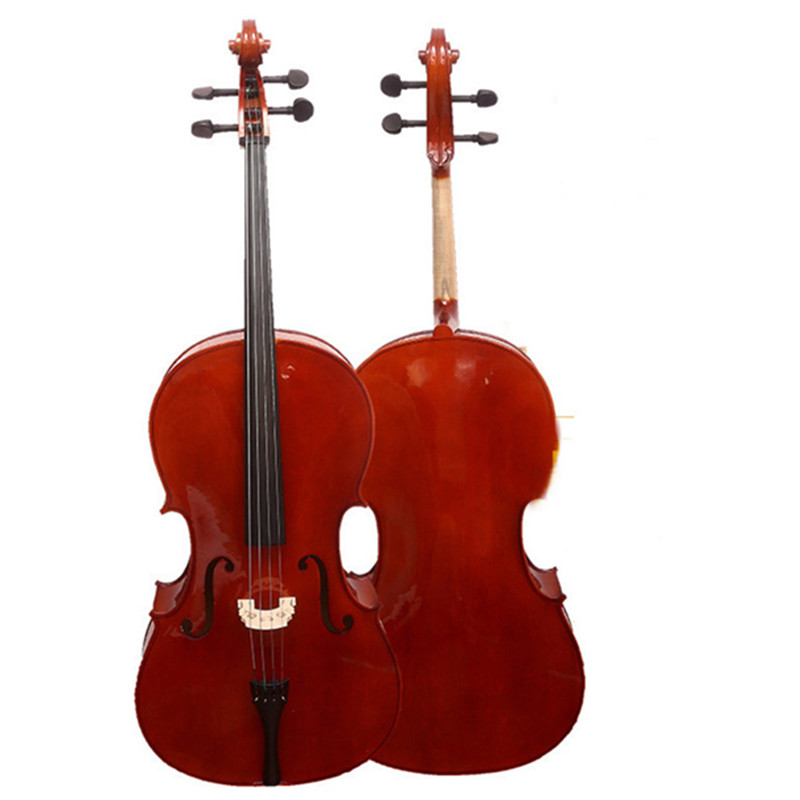奇宝居 手工实木大提琴初学者演奏级乐器儿童练习弹奏大提琴  亮光大提琴 4/4