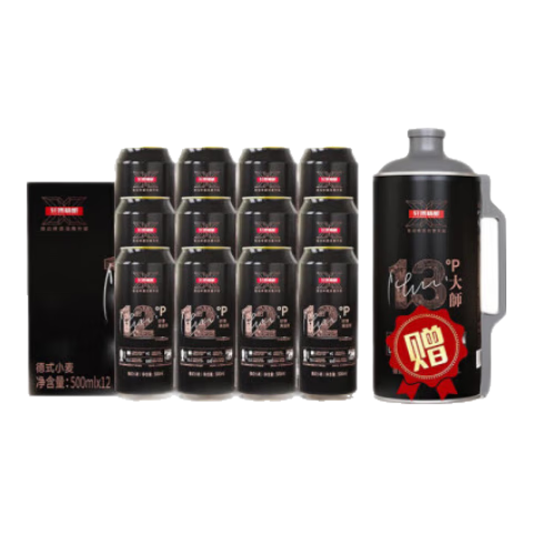 軒博精釀啤酒 小麥白整箱裝 春日暢享  德系扎啤 500mL 12罐 送2L大師一桶