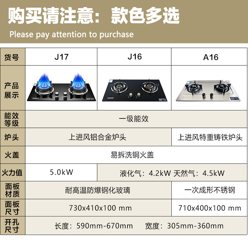 挑选炉灶，这几个品牌型号不容错过！