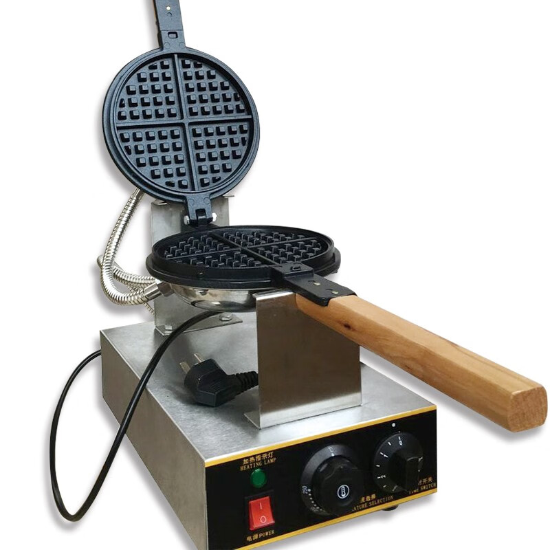 华夫饼机商用单头华夫炉|松饼机格子饼炉|华夫饼机烤饼机 新款旋转华夫饼机