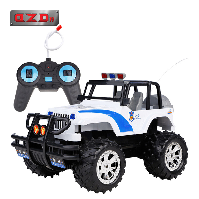 DZDIV 遥控车 越野车儿童玩具大型遥控汽车模型耐摔配电池可充电3030 警车款图片
