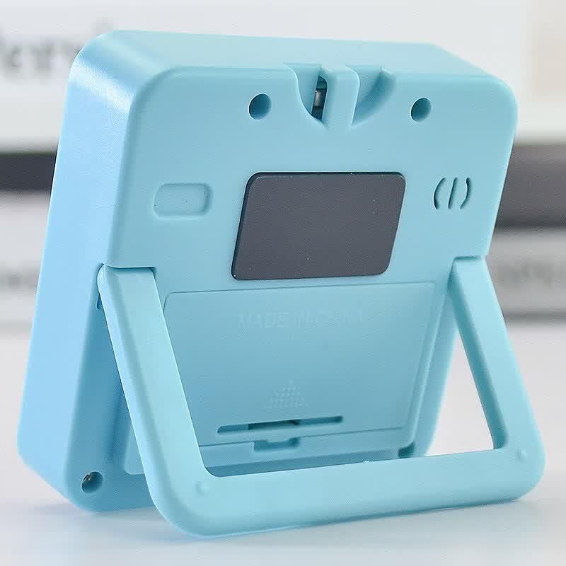 万梭 电子厨房定时器计时器闹钟秒表多功能提醒器大声学生倒计时器 天空蓝【震动版】DZ-006