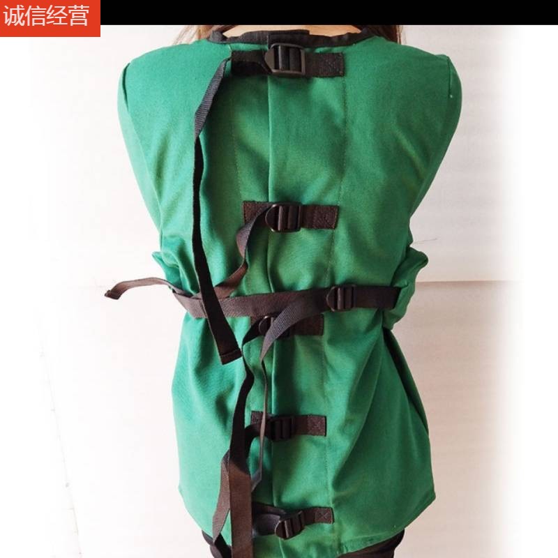 精神病人约束衣固定服痴呆老人约束服防抓束缚衣服监狱用品 灰色 s