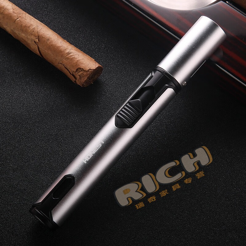 乐草防身神器喷火新款防风直冲打火机便携户外点煤气灶厨房雪茄艾灸檀