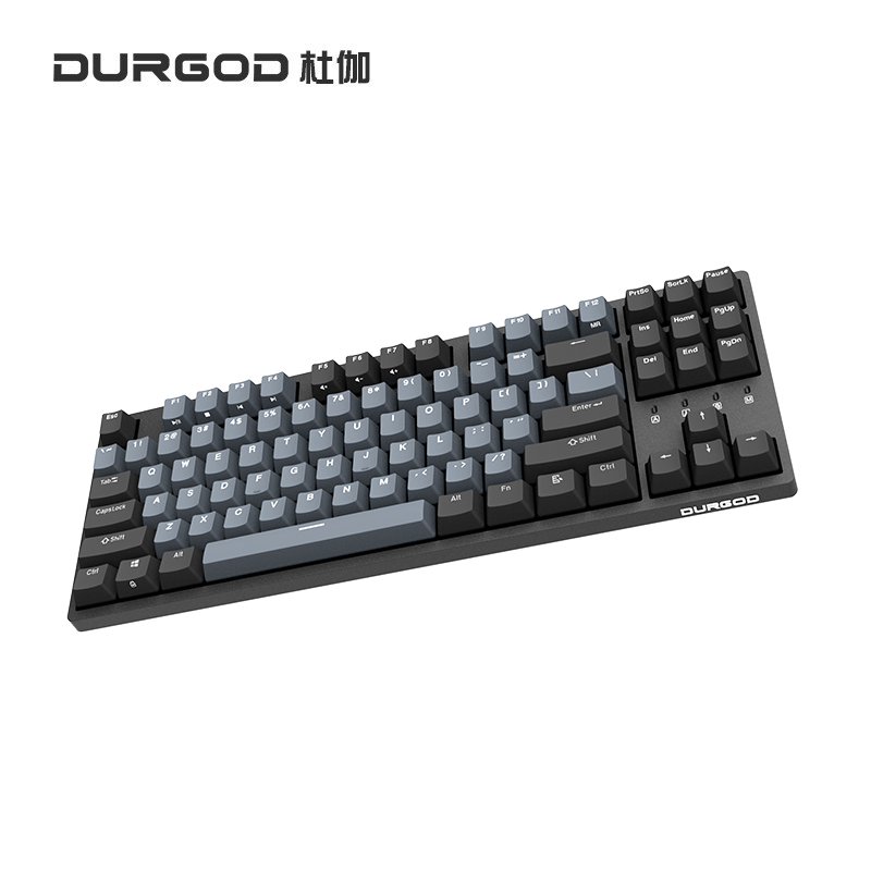 DURGOD杜伽K320/K310  87/104键cherry樱桃轴可编程背光机械键盘（游戏键盘） TAURUS K320深空灰（无光） 樱桃银轴