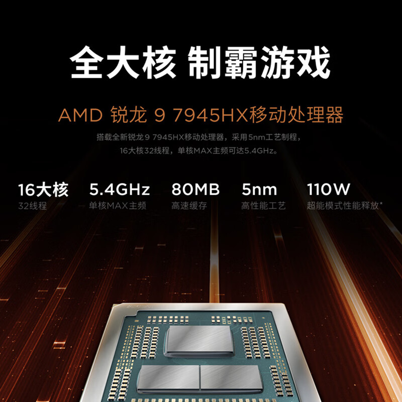 联想拯救者R9000P 电竞游戏笔记本电脑(R9-7945HX 16G 1T RTX4070 2.5K 240Hz)灰 国家/政府补贴20%