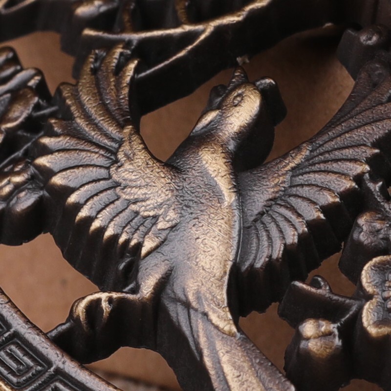 京峰阁 全铜香炉喜上眉梢熏香炉檀香盘香炉 家用供奉香薰炉焚香炉摆件 【喜上眉梢仿古色】