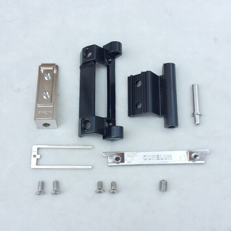 总普断桥铝内开内倒窗五金件下合页平开上悬窗五金配件 黑色