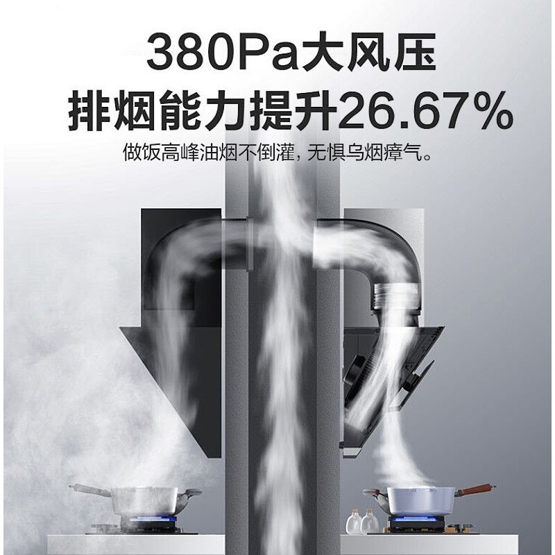 美的（Midea）20立方大吸力侧吸式油烟机 家用挥手控制自清洗抽烟机 CXW-280-J25液化气灶两件套装 智能家电