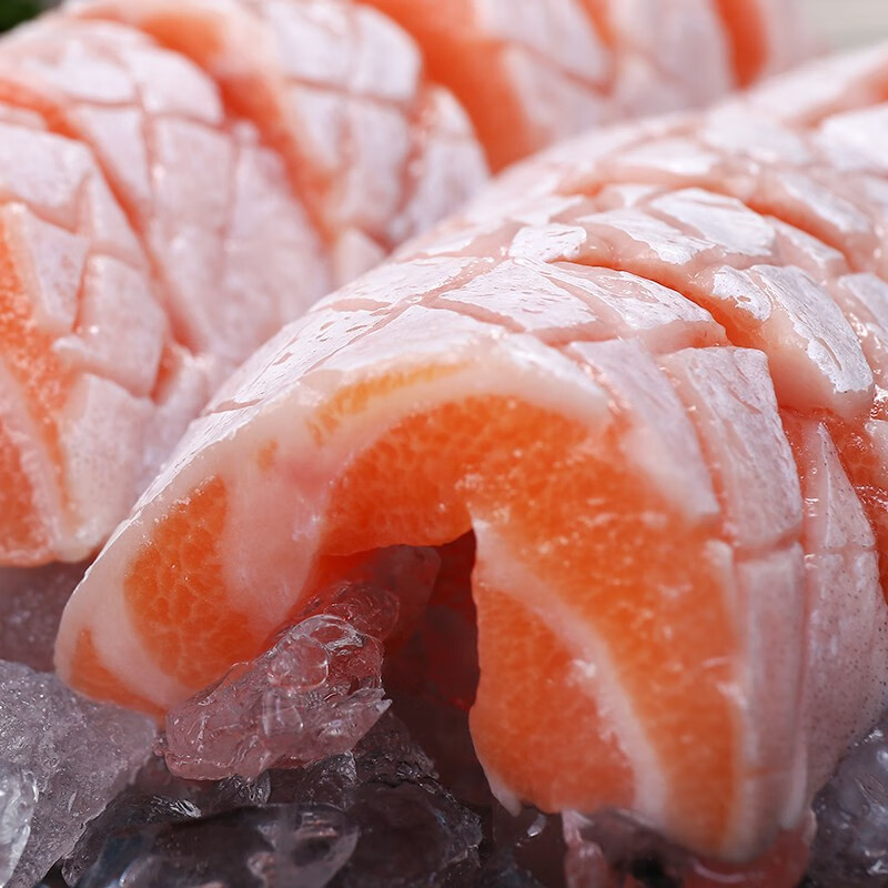 皇丞名肴挪威三文鱼中段鱼腩整条原装进口大西洋海鲑鱼生鲜去刺身背肉鱼片 挪威三文鱼中段+鱼腩 500g 【店长推荐】