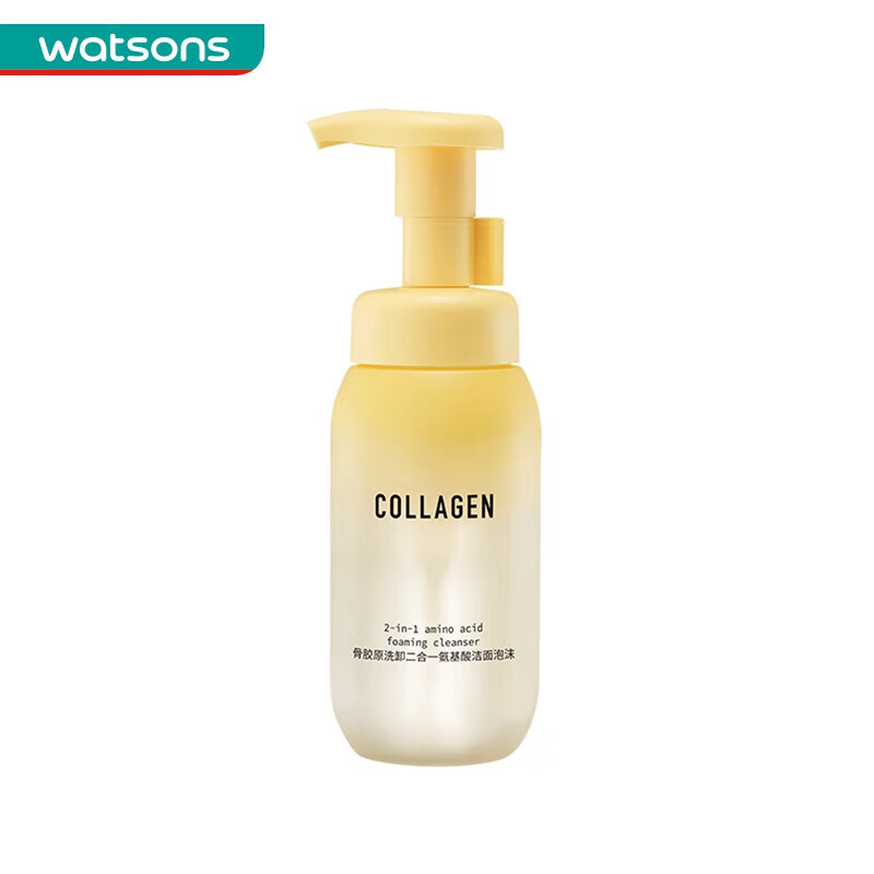 屈臣氏骨胶原弹润系列 骨胶原氨基酸洁面泡沫200ml