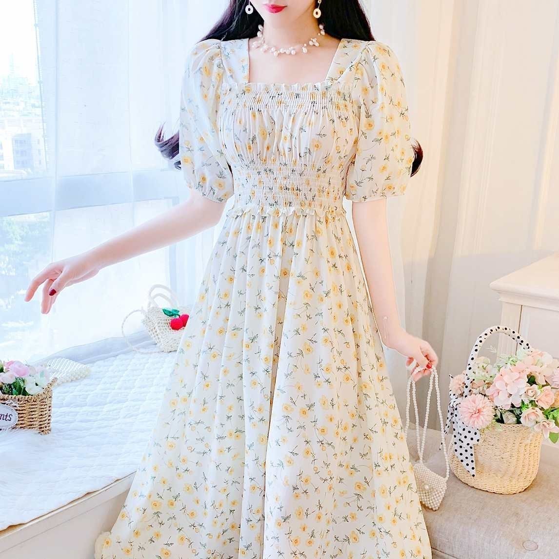 丘绚大码法式连衣裙胖妹妹300斤300斤胖mm大码茶歇法式女夏季新款仙女