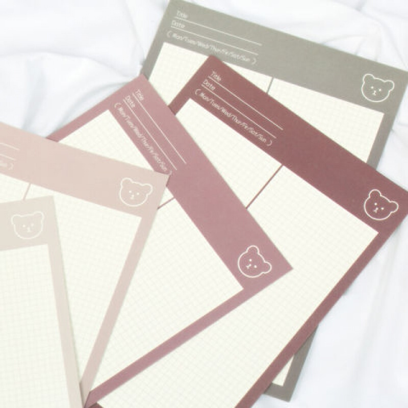 三个菜 便签纸 ins可爱学生留言便签本学习笔记计划纸韩版方格子网格