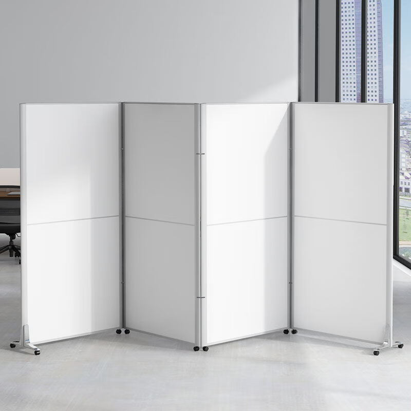 韵倾枫房间隔断墙板自己安装办公室屏风折叠移动隔断墙车间围栏自装可