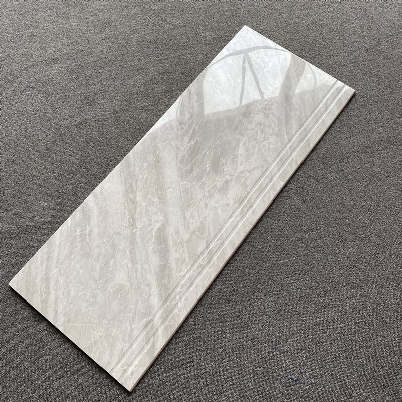 山头林村楼梯瓷砖 通体圆弧淋釉楼梯踏步台阶瓷砖大理石防滑耐磨一体