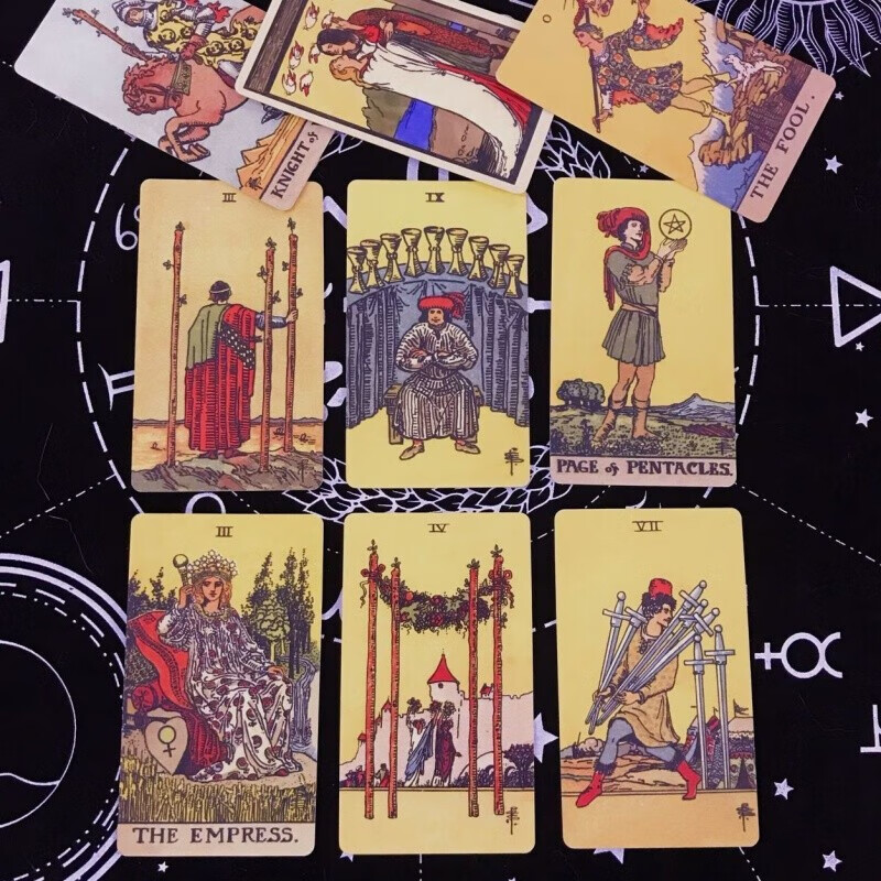 狄儒塔罗牌经典78张伟特牌花影塔罗牌 塔罗牌经典78张伟特韦特塔罗牌