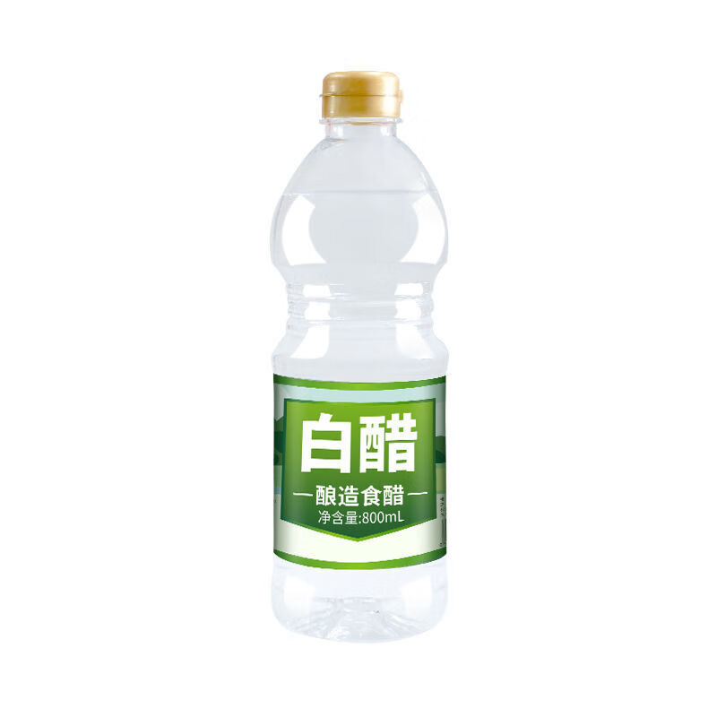 Derenruyu【5斤】酿造白醋食用洗脸泡脚除垢家用凉拌醋 【糯米白醋800ml*1瓶】