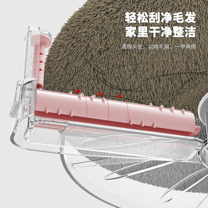 鸿迪旋转拖把家用免手洗拖布拖把桶套装懒人墩布桶净污分离拖地神器 悬浮桶+不锈钢杆+2拖布