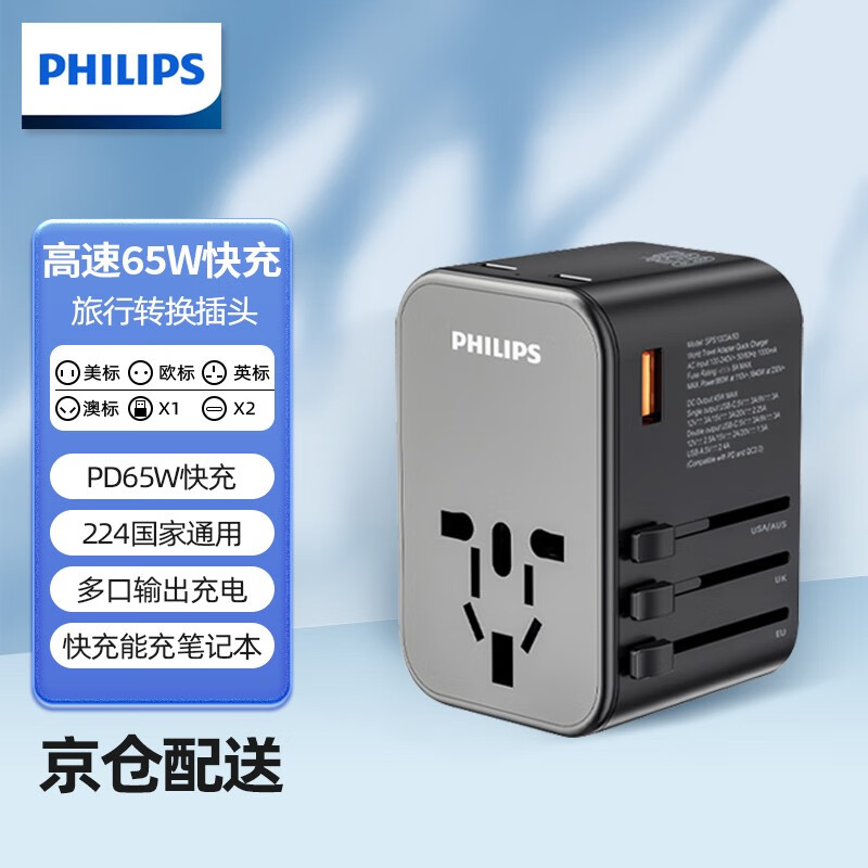 氮化镓快充旅行转换插头/电源转换器插座/英标欧标美标澳标日本适用
