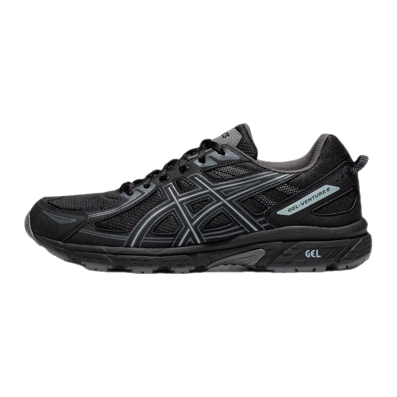 亚瑟士ASICS男鞋跑步鞋透气缓震运动鞋越野跑鞋 GEL-VENTURE 6 黑色 42.5
