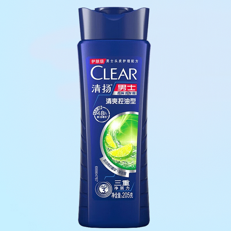 清扬(clear)清扬男女士清爽控油樱花洗发水去屑止痒洗发露205g小瓶装