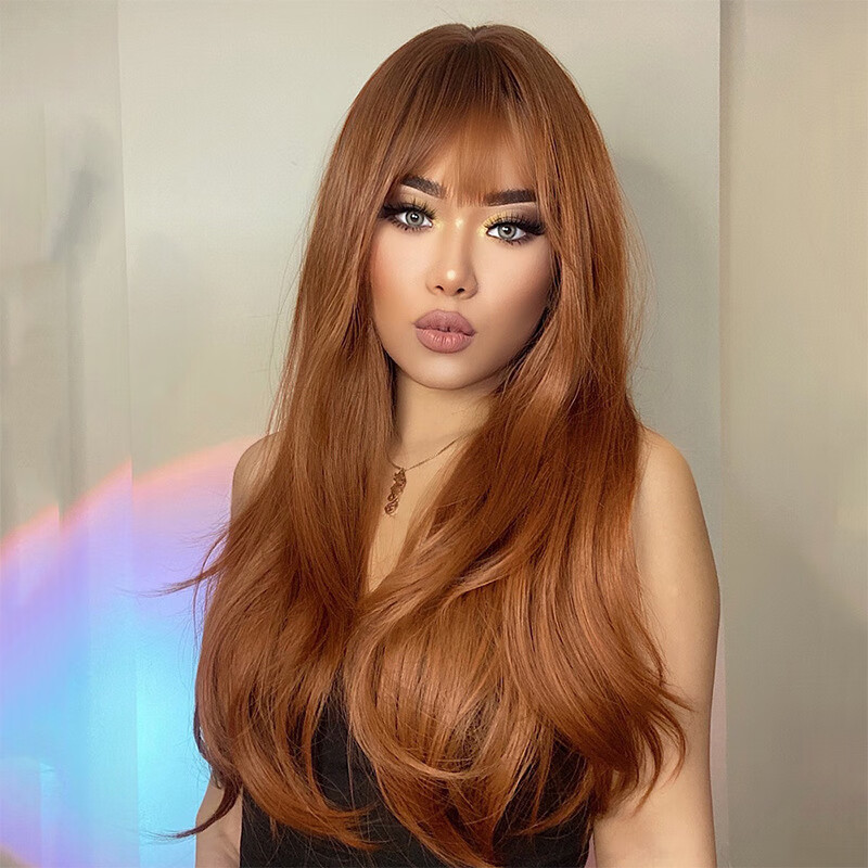 SMVP跨境新款齐刘海格兰橘长卷发化纤高温丝 欧美wigs假发头套女 w-917怎么看?
