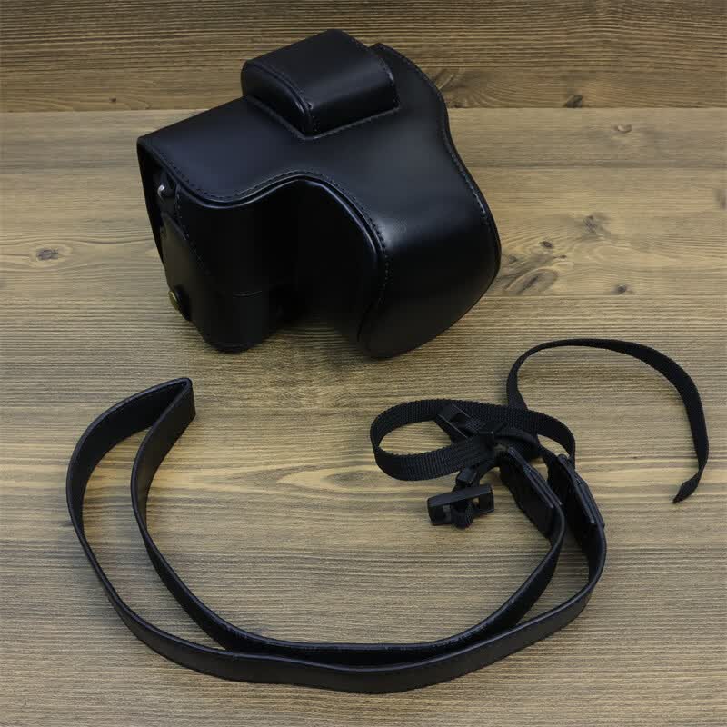埠帝适用于FUJIFILM/富士X-s20微单相机包皮套 xs20相机保护套 底座开孔 黑色