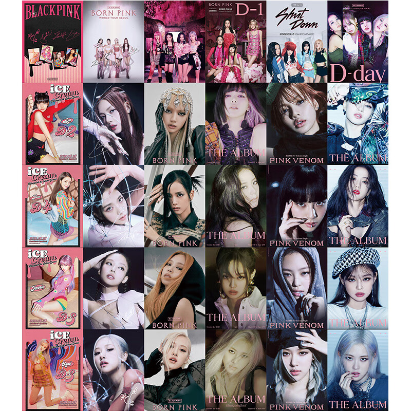 周边明信片歌词本贴纸签名照海报生日礼物女生 高清海报一套【30张】