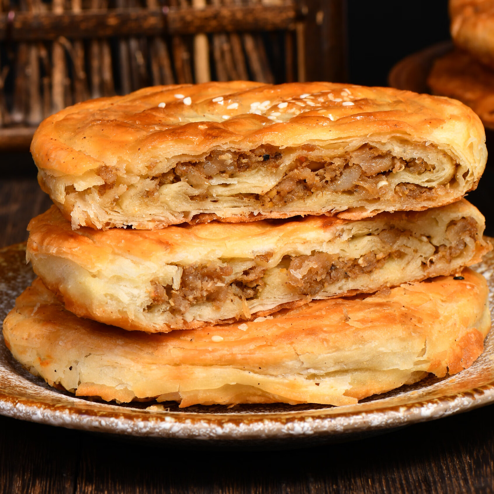 禾澹脍记6个地方特色小吃成都糕点零食四川特产屯锅盔非遗麻辣 五香味