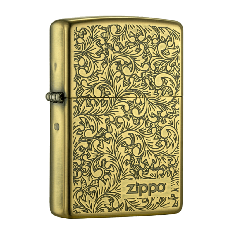 zippo日版唐草图册,日版zippo图册 zippo打火机 富贵唐草花 唐草富贵花系列之宝正版煤油防风火机男士