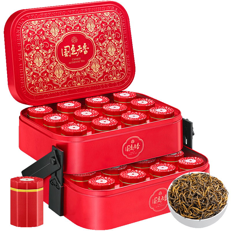 福茗源金駿眉紅茶 特級2025新茶武夷紅茶年貨茶葉禮盒24罐360g伴手禮