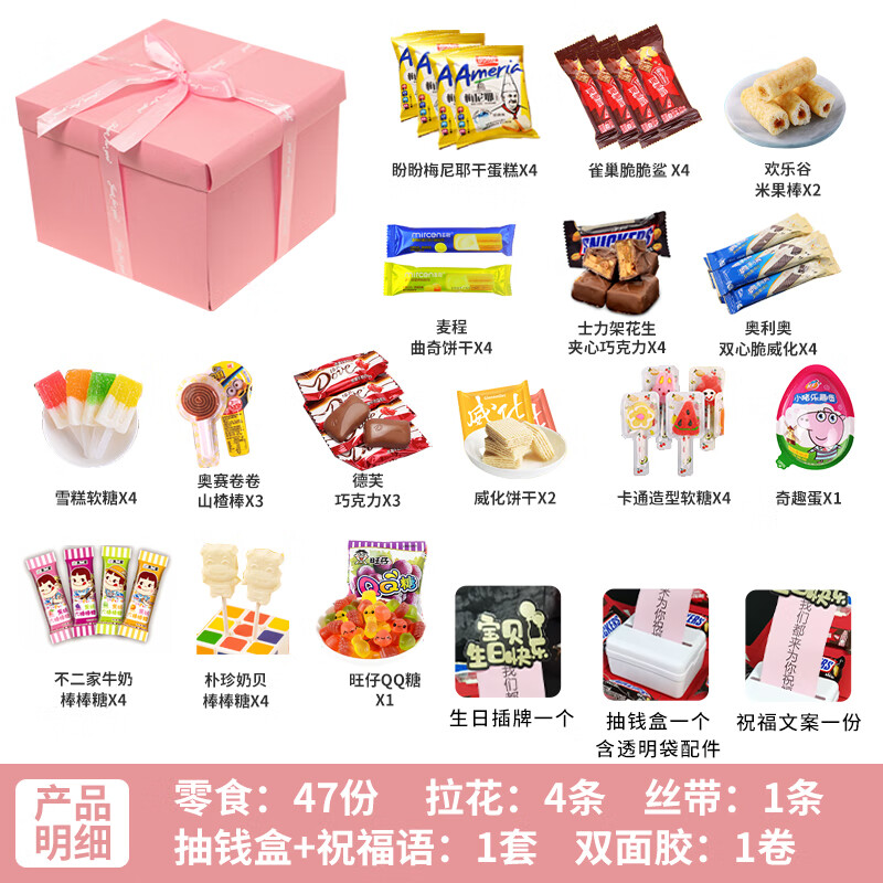 汉舒61六一儿童节生日礼物男生女孩男孩礼盒盲盒爆炸盒子礼品空盒