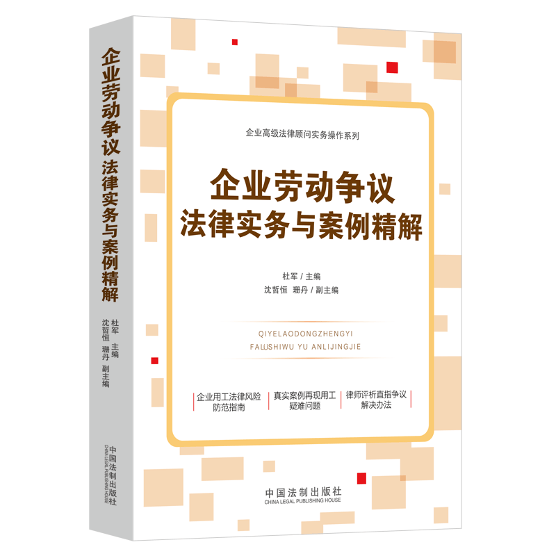 2022新书 企业劳动争议法律实务与案例精解 杜军 主编 中国法制出版社 9787521623956
