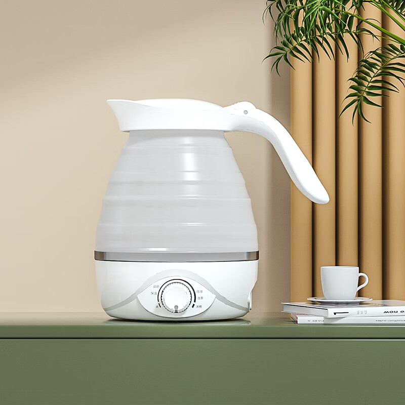 妙丁折叠电热水壶调奶器便携式出差旅行全自动冲泡奶粉智能调奶器0.7L 旋钮控温款