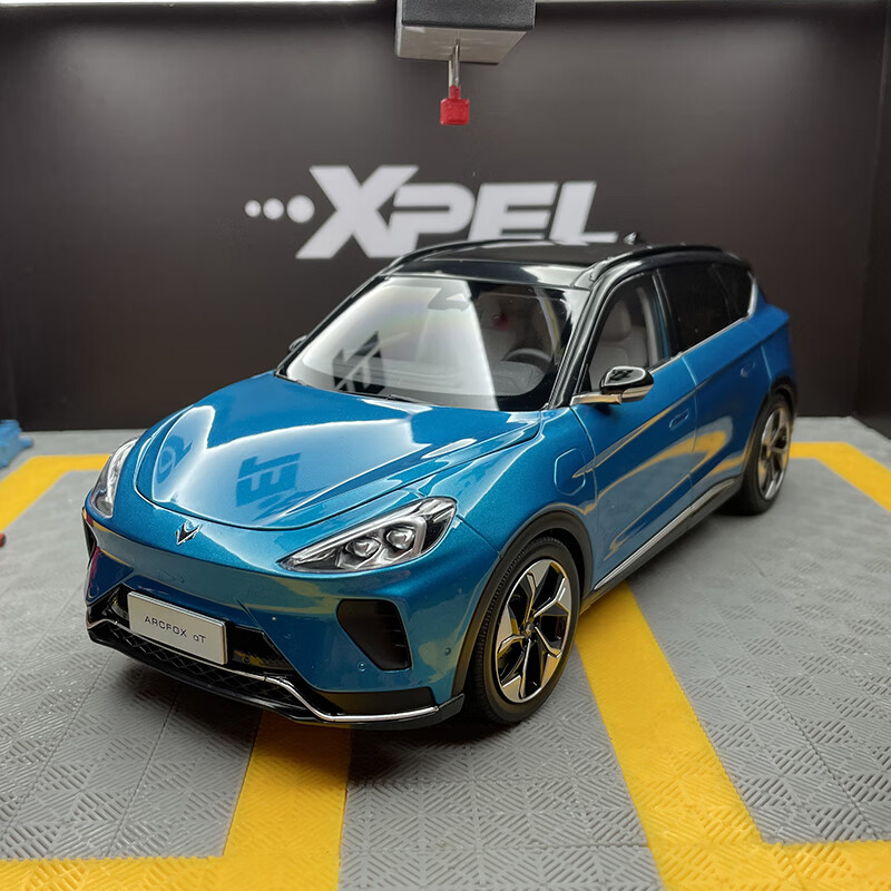 雨萱汽文北汽极狐原厂1:18阿尔法αs华为hi版合金新能源汽车模型