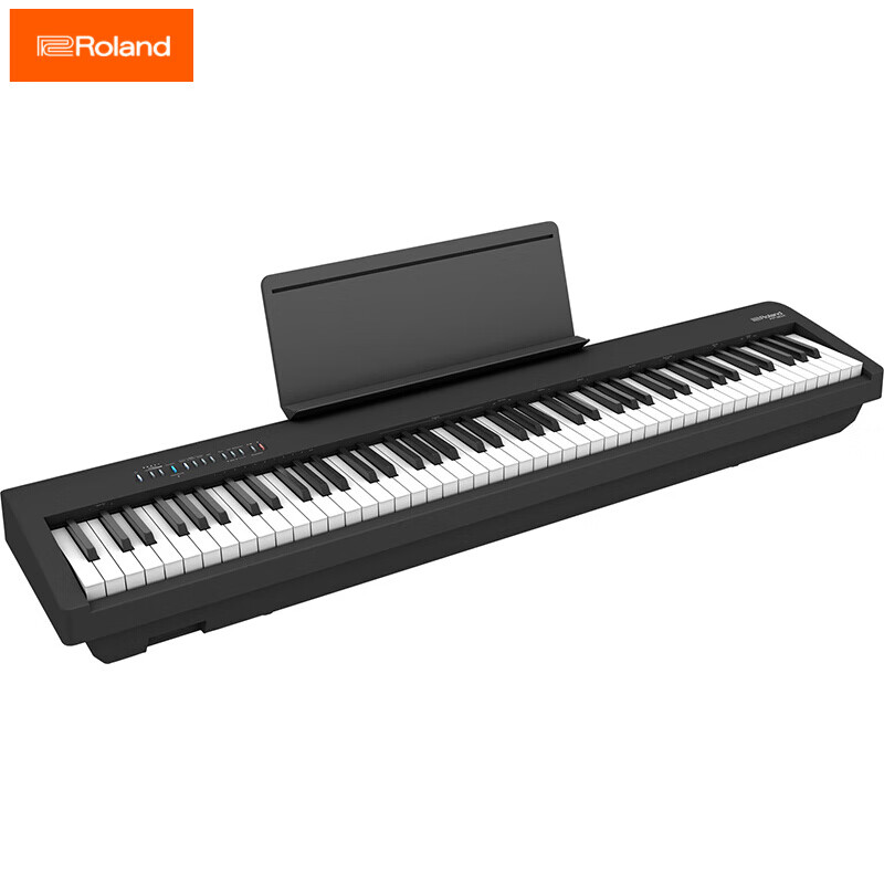 Roland罗兰FP30X 便携式88键重锤键盘数码智能蓝牙无线初学者入门儿童家用电钢琴 FP-30X黑色主机（含单踏板）+木架三踏板+礼包