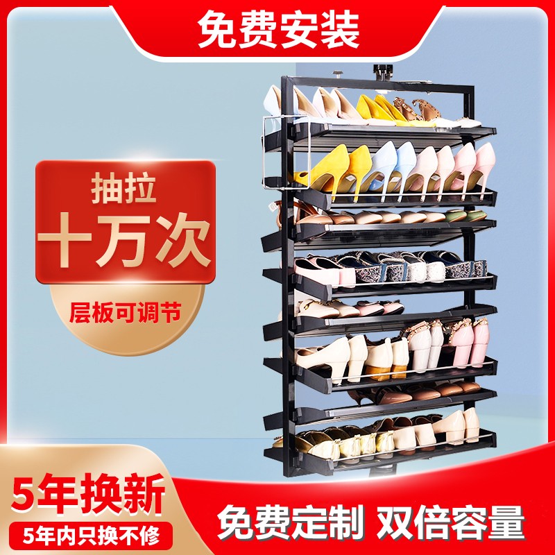 喜客达旋转鞋架鞋柜内置五金配件大容量收纳鞋子架360度回转家用门厅