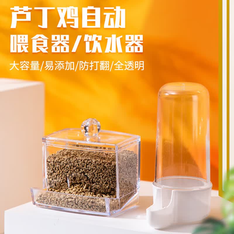 捕渔达人 芦丁鸡喂食器饲料盒小鸡食盒水槽水壶喂水饮水喝水台 鹦鹉也可用使用感如何?