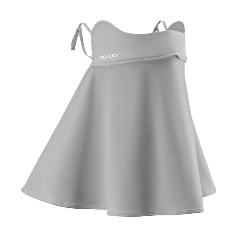 伯希和防晒口罩春夏防紫外线面罩护眼角冰丝凉感护颈骑行16225604烟熏灰