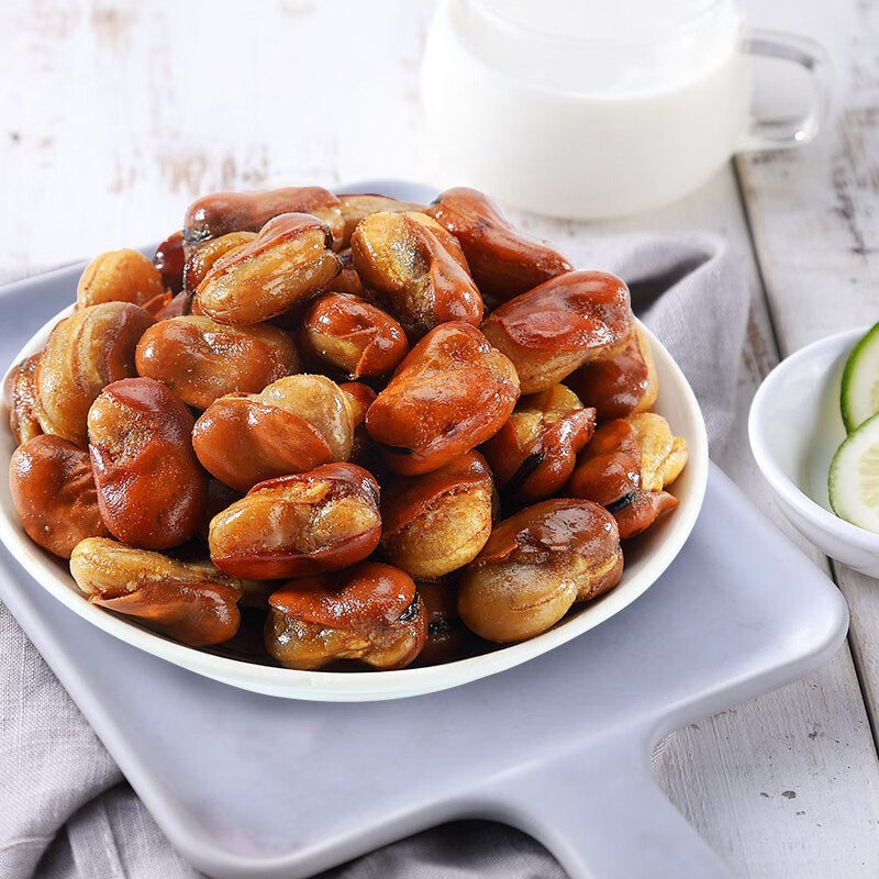 味滋源休闲炒货坚果 袋装坚果 特产炒货 休闲食品零食小吃 兰花豆 500g/袋香辣味 1件