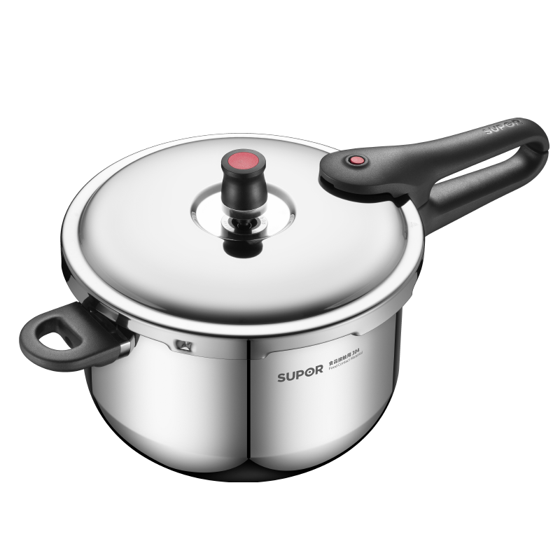 苏泊尔（SUPOR）高压锅304不锈钢防爆压力锅快煮炖汤锅燃气电磁炉通用 【2~4人适用】 22cm 5.2L