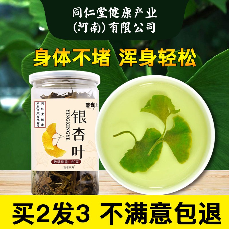 茶中老人无硫干货 无硫炒制银杏果草本银杏茶 1盒(多买多送)