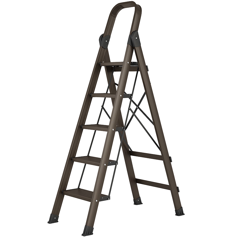 奥鹏梯子家用五步折叠梯加厚铝合金室内户外登高爬梯楼梯人字梯工程梯