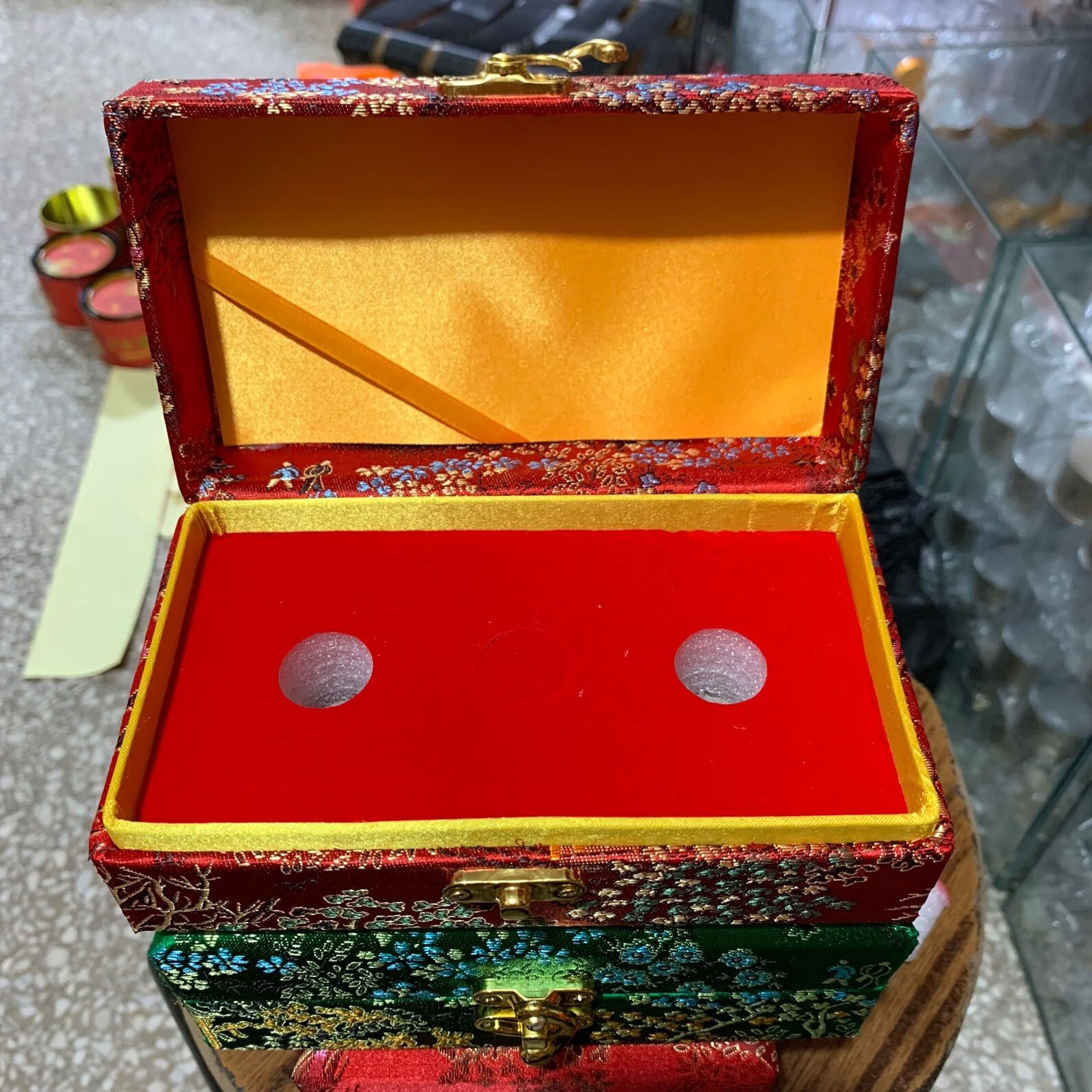 锦缎中药丸包装盒蜜丸清心丸救心丸空盒子礼盒药丸盒有药丸蜡壳售