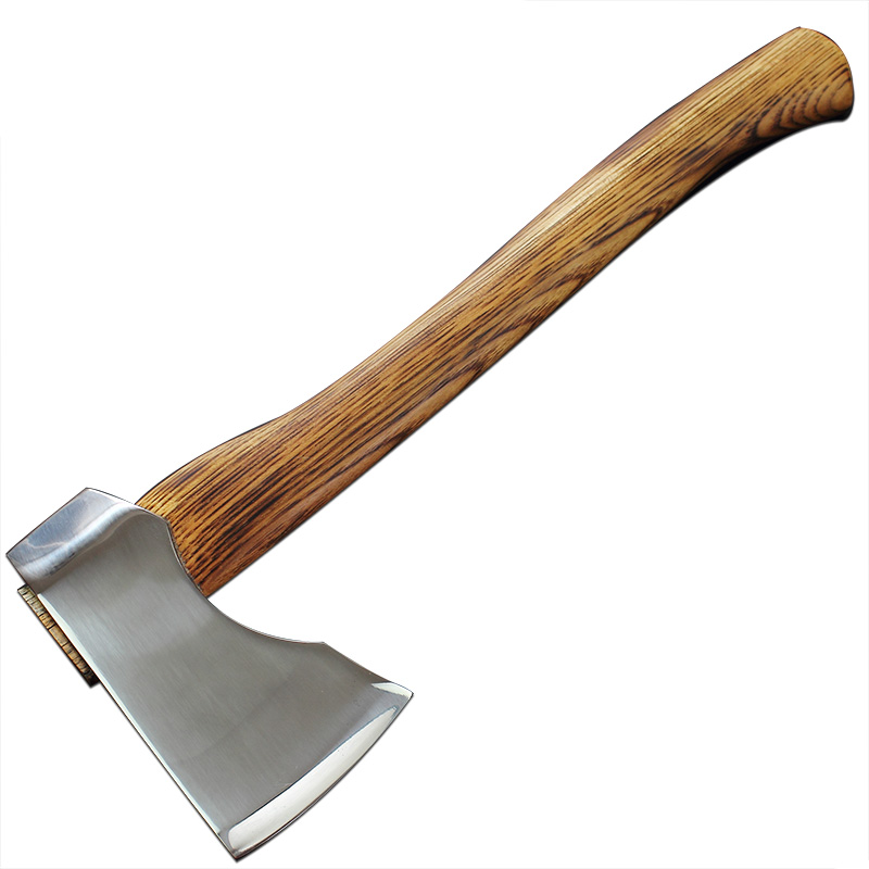 陇聚福定制全钢锻打斧头带柄户外开路劈柴树斧家用柴斧 斧 木柄