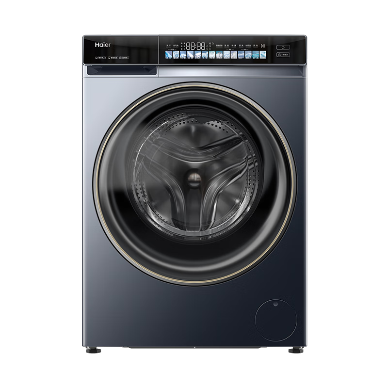 PLUS会员：Haier 海尔 洗衣机 洗烘一体机 超薄 带烘干 10公斤 EG100HBD176L