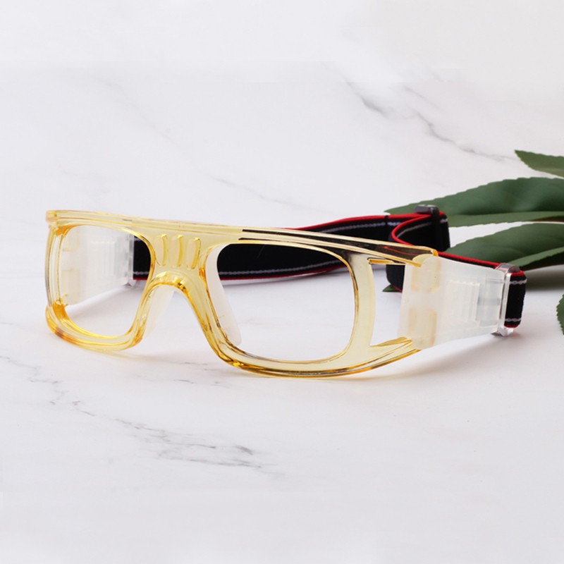 路迪森（LUDISEN）运动近视眼镜打篮球镜框配近视足球眼镜防撞击护目镜可配有度数男 框+配1.61超韧镜片（留言度数）