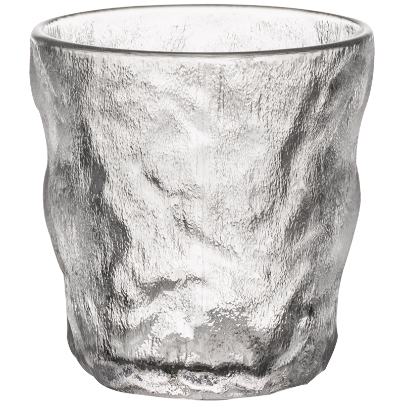 莱妙依家用玻璃杯冰川纹理ins风玻璃杯树皮纹玻璃杯 冰川矮杯6个（百亿补贴） 9.9元