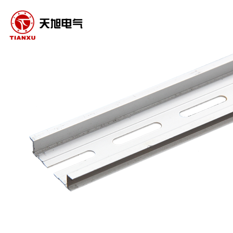 【天旭】c45空开u型导轨din电气导轨铝槽导轨条断路器安装卡轨电器