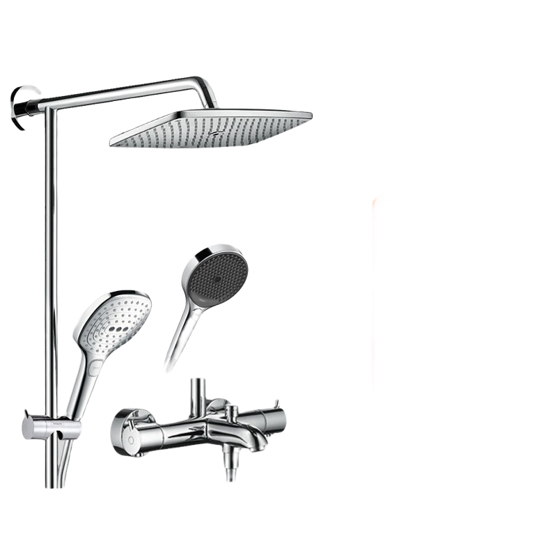 汉斯格雅 双飞雨淋浴花洒套装 26777007S 镀铬手持实付3199元